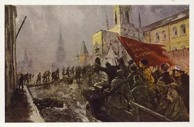 Die Rote Garde betritt den Kreml, Moskau, am 2. November 1917, 1920er